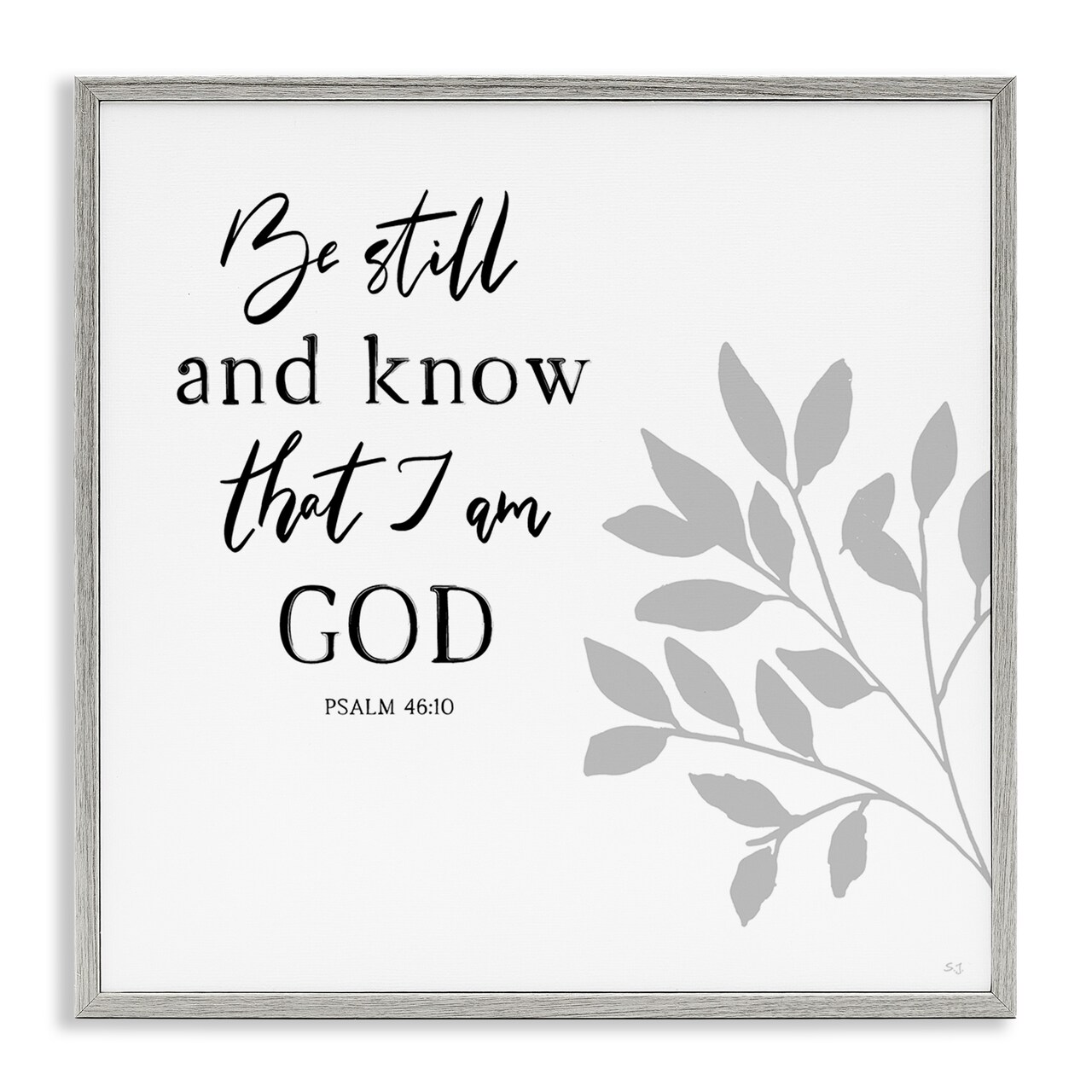 Stupell Industries Be Still Spiritual Proverb Framed Giclee By Val Rhodes